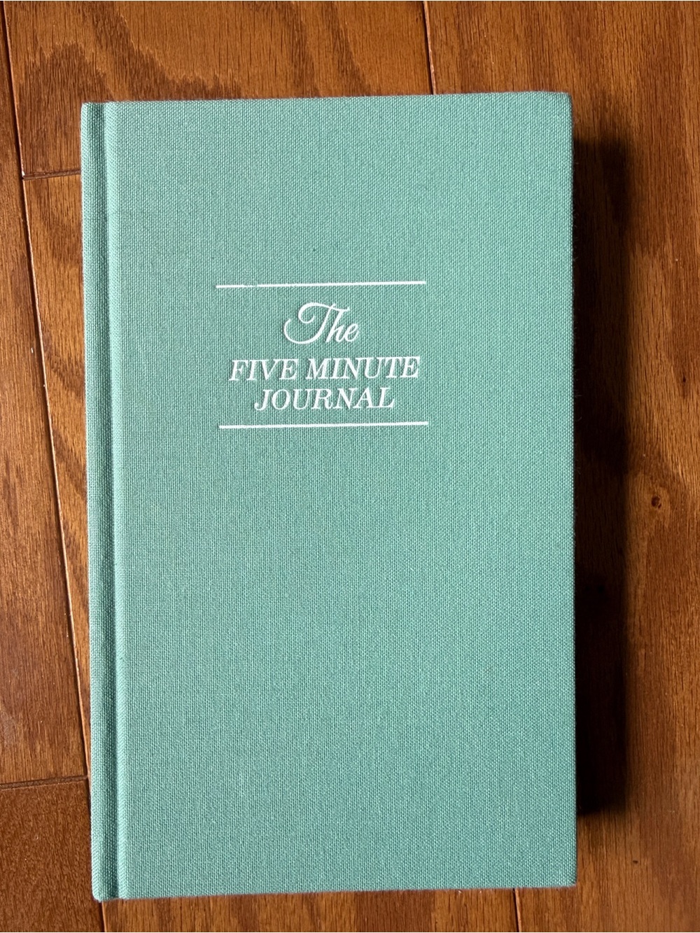 The Five Minute Journal Hardcover Guided Gratitude Journal Mint Green